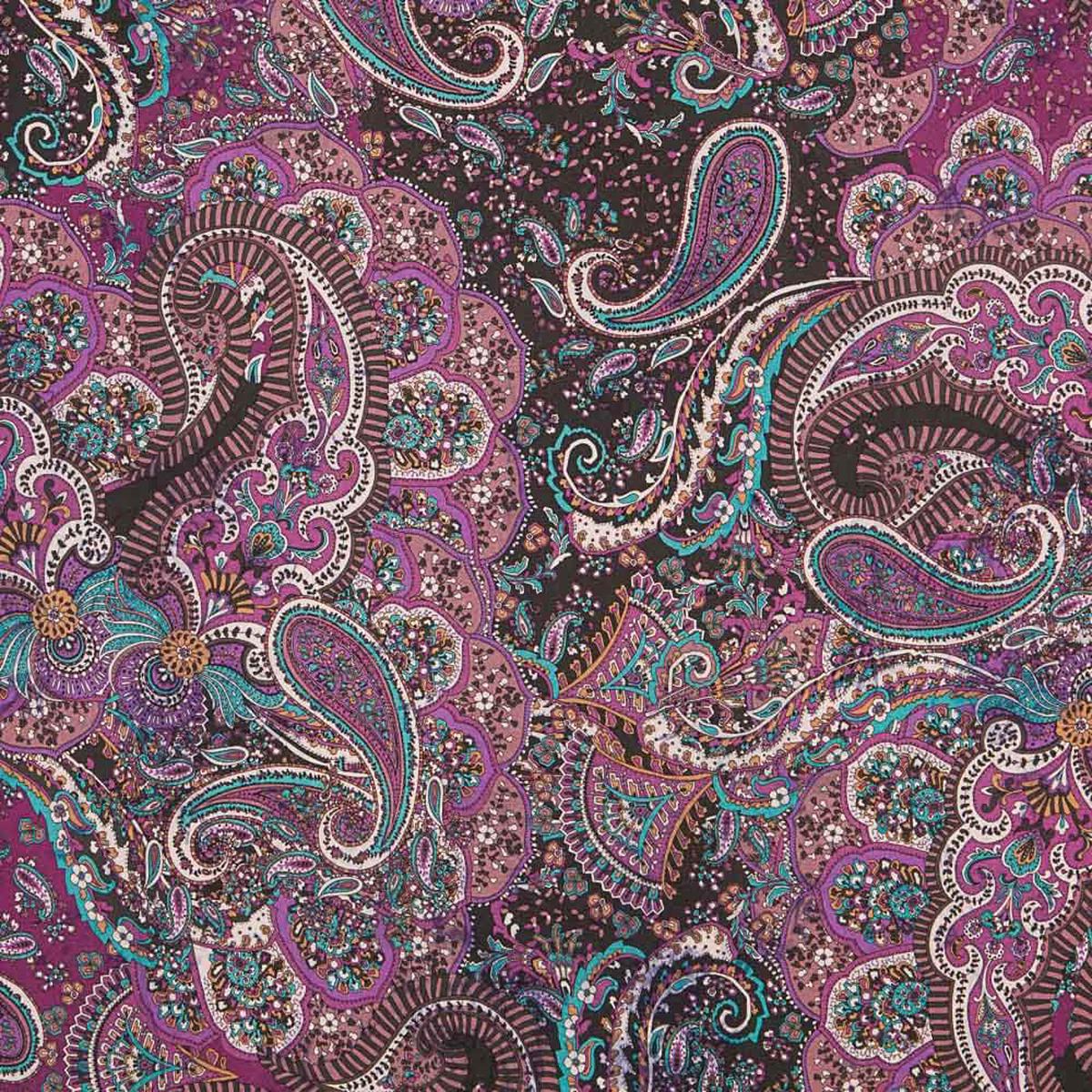 Viscose Spandex Plat Cachemire Bougainvillier