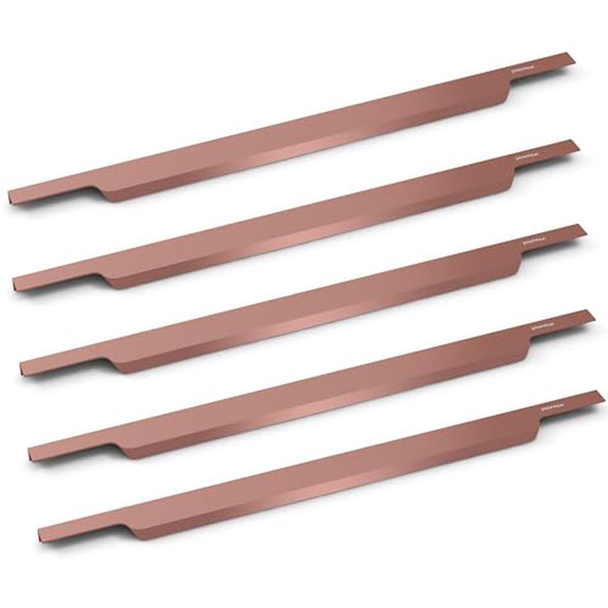 Plantex Profile Handle for Kitchen Cabinet/24 Inch Alluminium Drawer Profile Handle/Wardrobe Pull Handle for Home/Office/Hotel - Pack of 1 (Rose Gold)