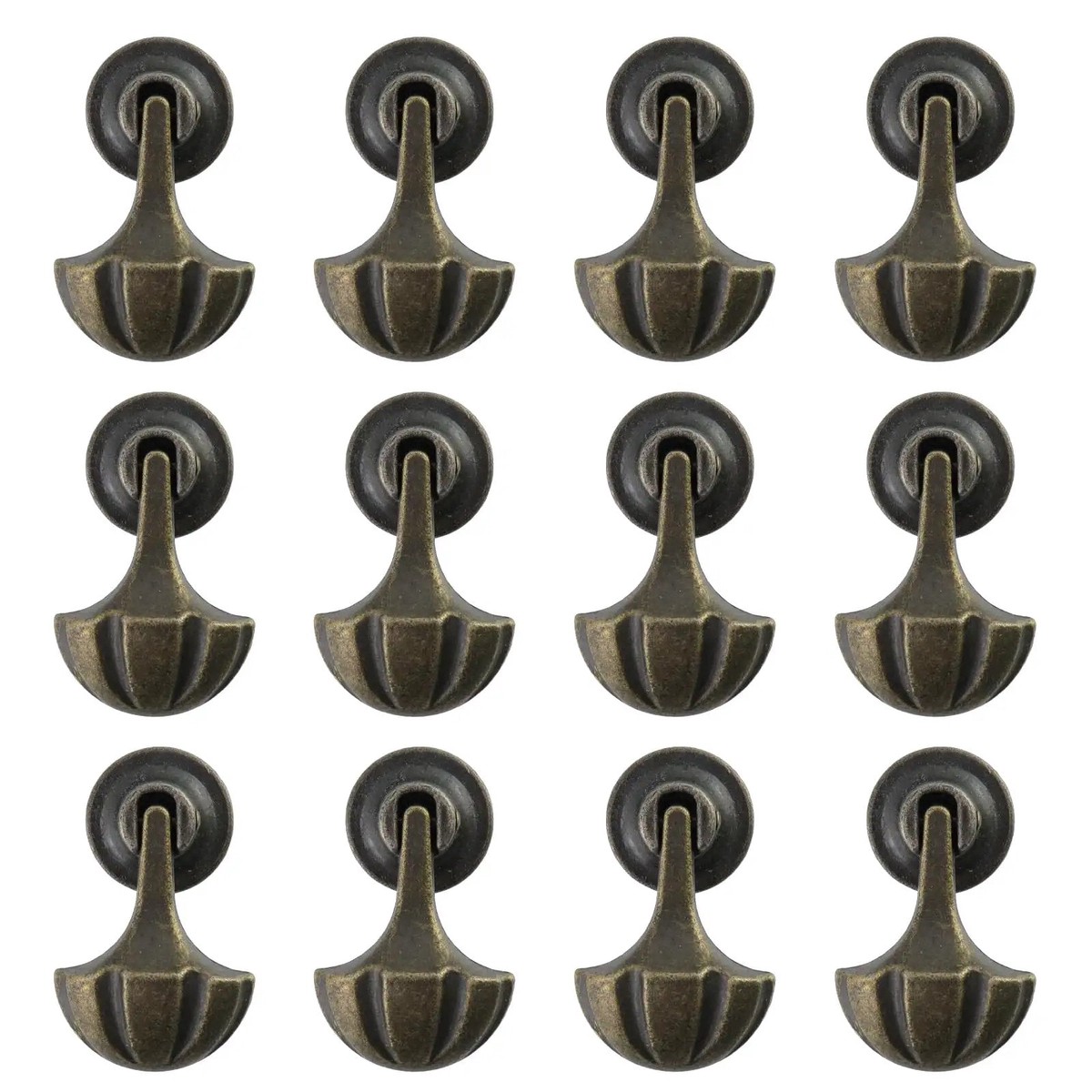 Zinc Alloy Pull Handles For Kitchen Cabinets And Drawers Durable Rust Resistant Cabinet Pulls 12 Pack With Screws Easy Install Drawer Knobs For Dressers Bookcases And Other Furniture