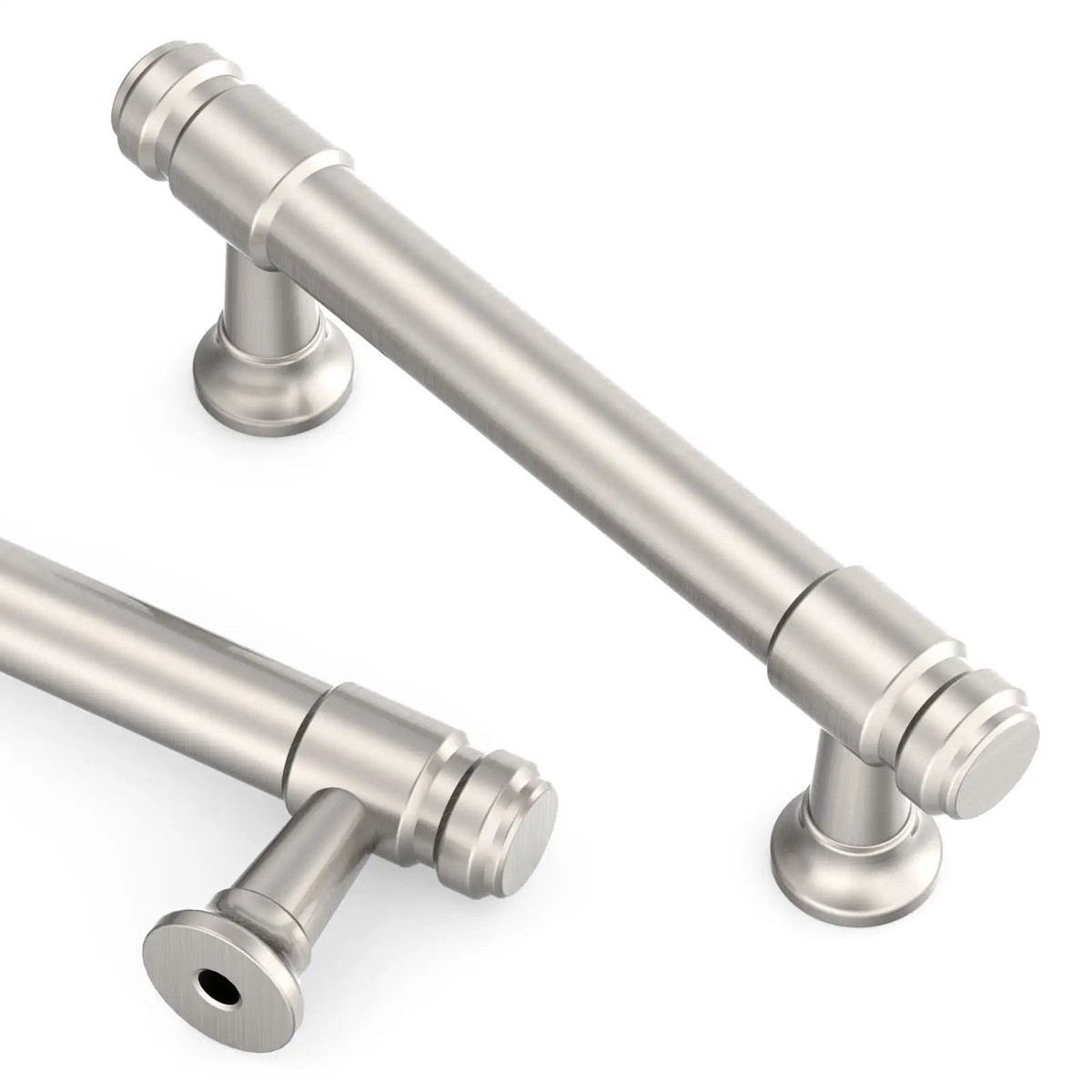 10 Pack 3 Inch Brushed Satin Nickel Cabinet Pulls For Kitchen Cabinets And Drawers Heavy Duty Metal Cupboard Handles Easy Install Rust Resistant Modern Satin Hardware