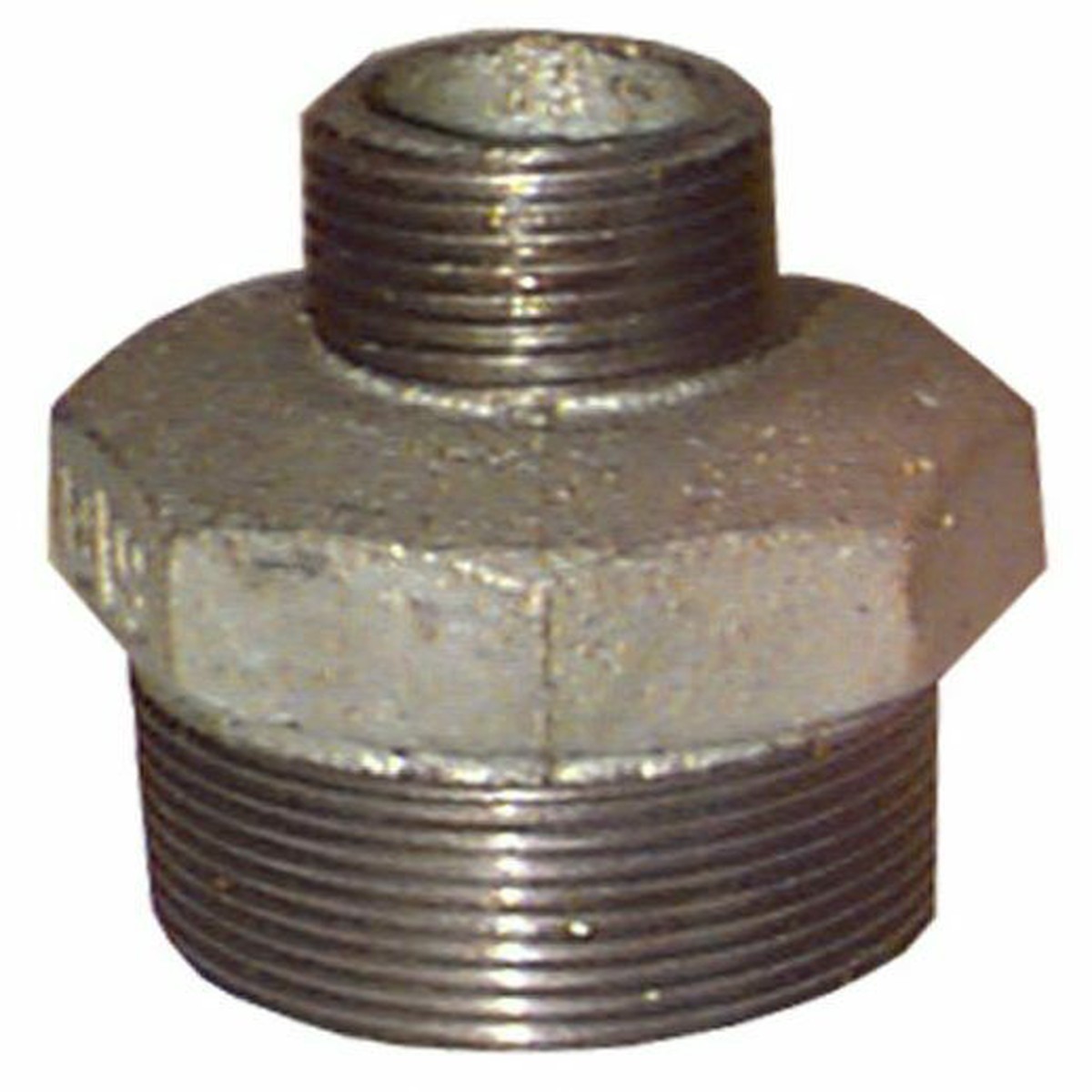 4" x 3" BSP Gal Mal Reducing Nipple Male Male Galvanised Malleable Steel