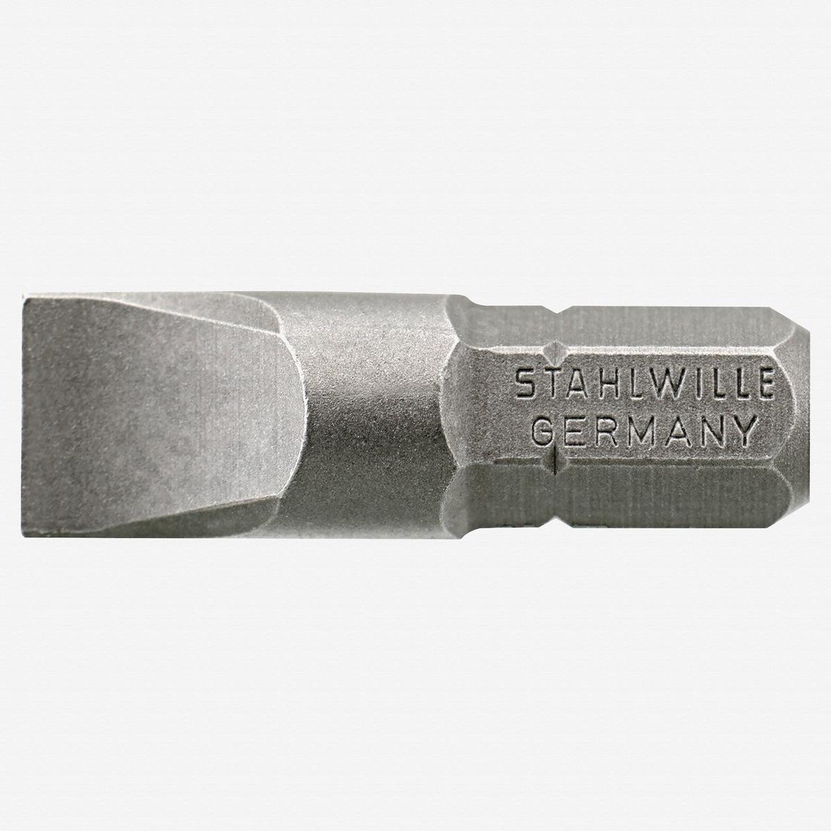 Stahlwille 1166 1/4" Bit for Slotted Screws, 1.0 x 5.5 mm