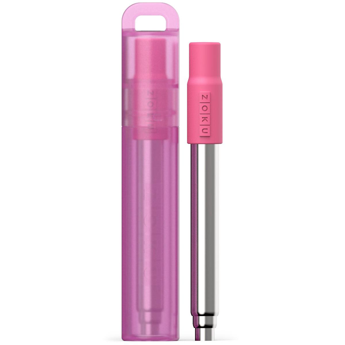 ZOKU Reusable Telescoping Pocket Straw 8211 Berry
