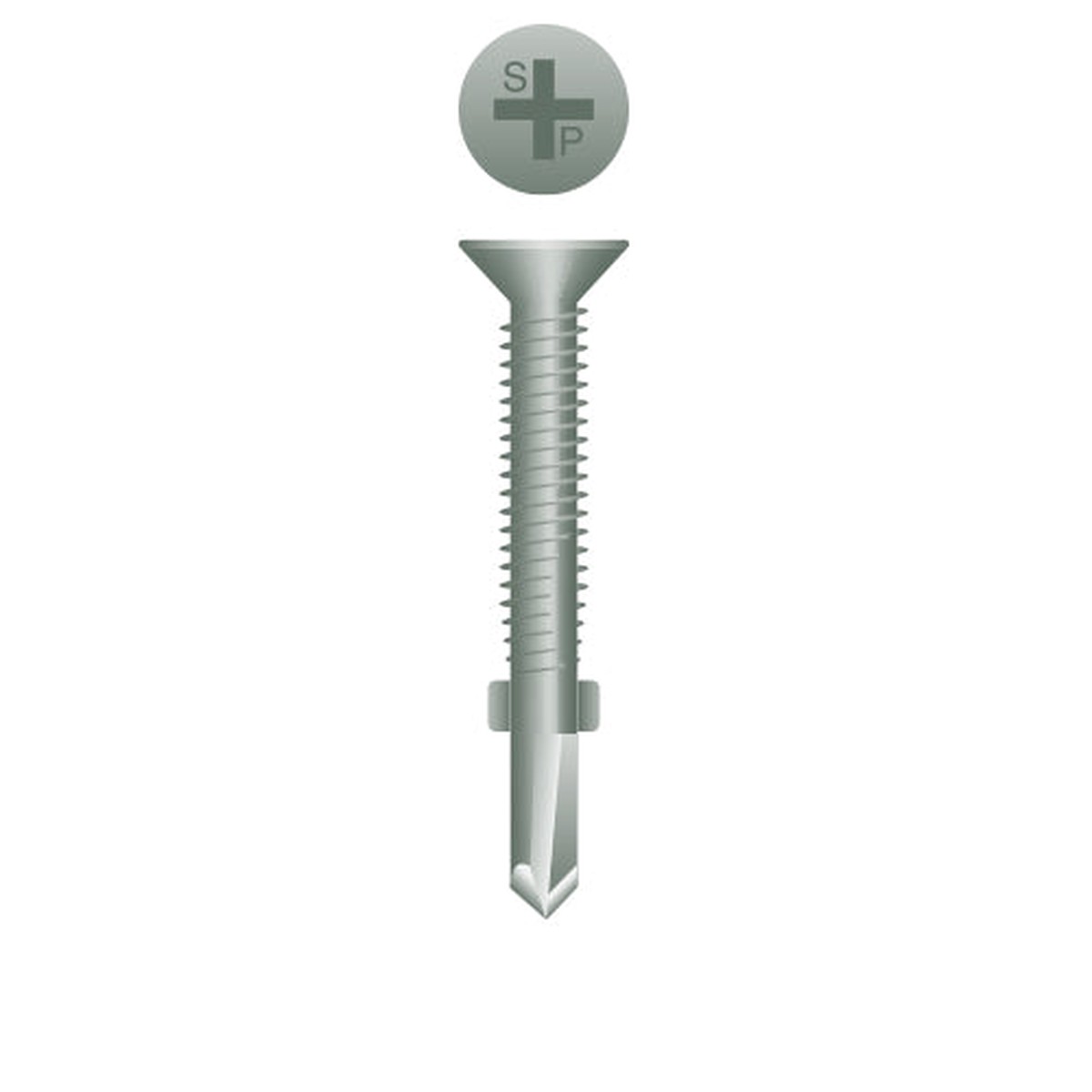 #1/4 Strong-Point Flat Head Reamer 1/4-20 x 3-1/4, PH, WAR
