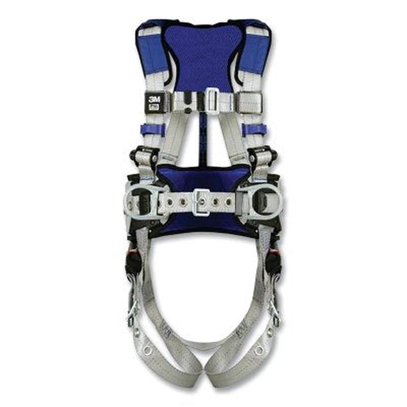 DBI-SALA 70804532987 ExoFit X100 Comfort Construction Positioning Safety Harness, Back/Hip D-Rings, Medium, Pass-Thru/Tongue Buckle