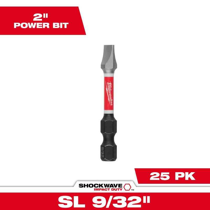 Milwaukee Tools Shockwave Power Bit Slotted 48-32-4759