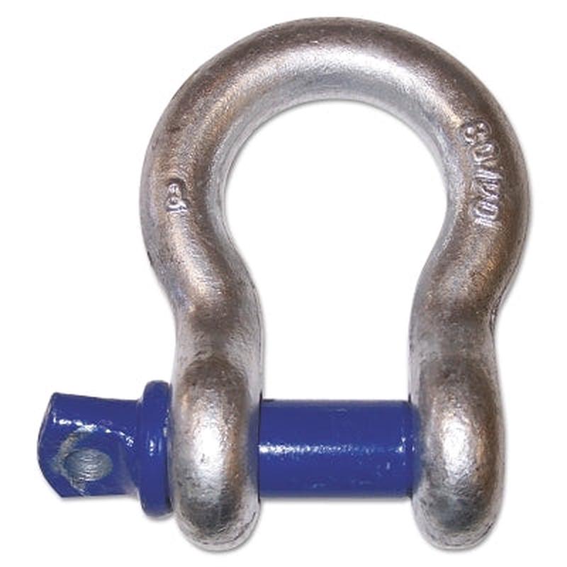 Peerless 8058805 Screw Pin Anchor Shackles, 1 7/16 in Opening, 7/8 in Bail, 13,000 lb Load