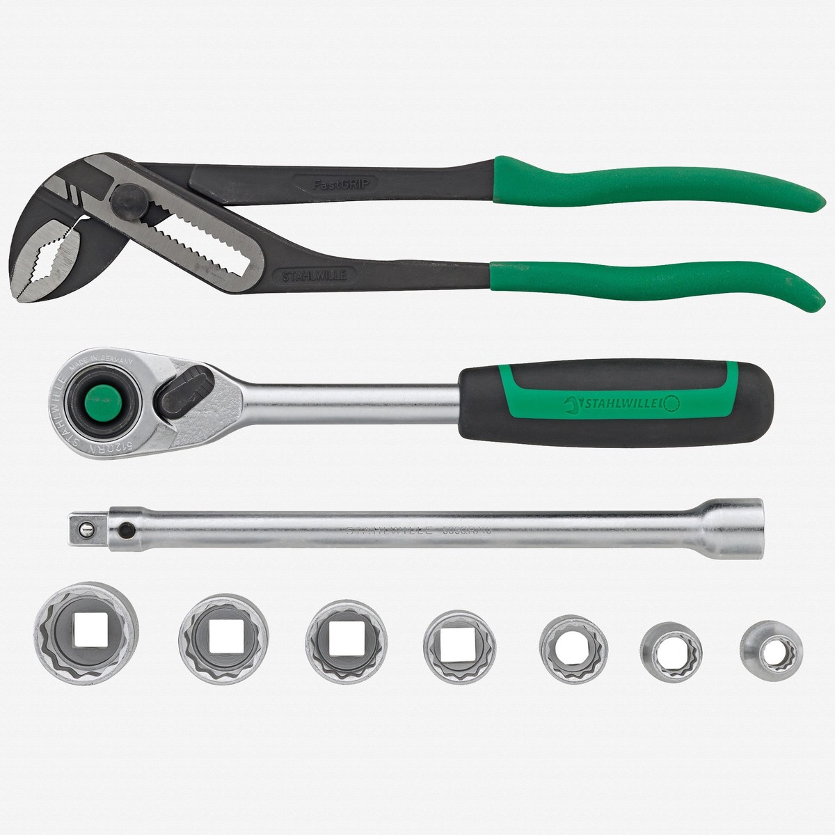 Stahlwille AGRARSET MOBIL Agricultural Maintenance Expansion Set, 10 Pieces