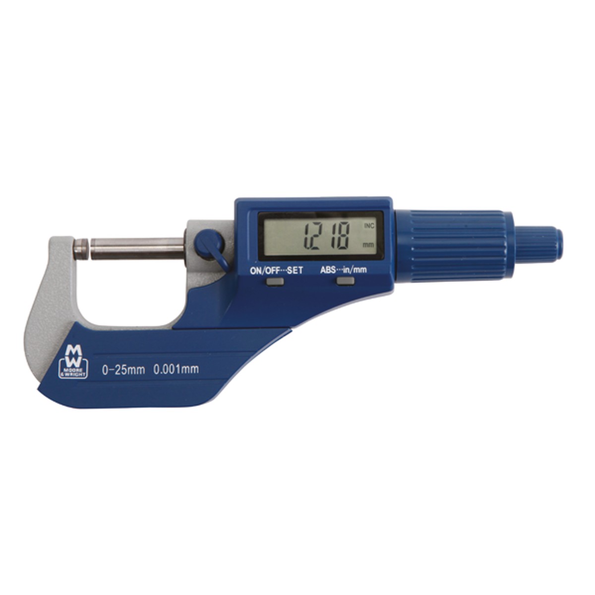 0-25mm Workshop Digital Micrometer MW200 - Moore & Wright