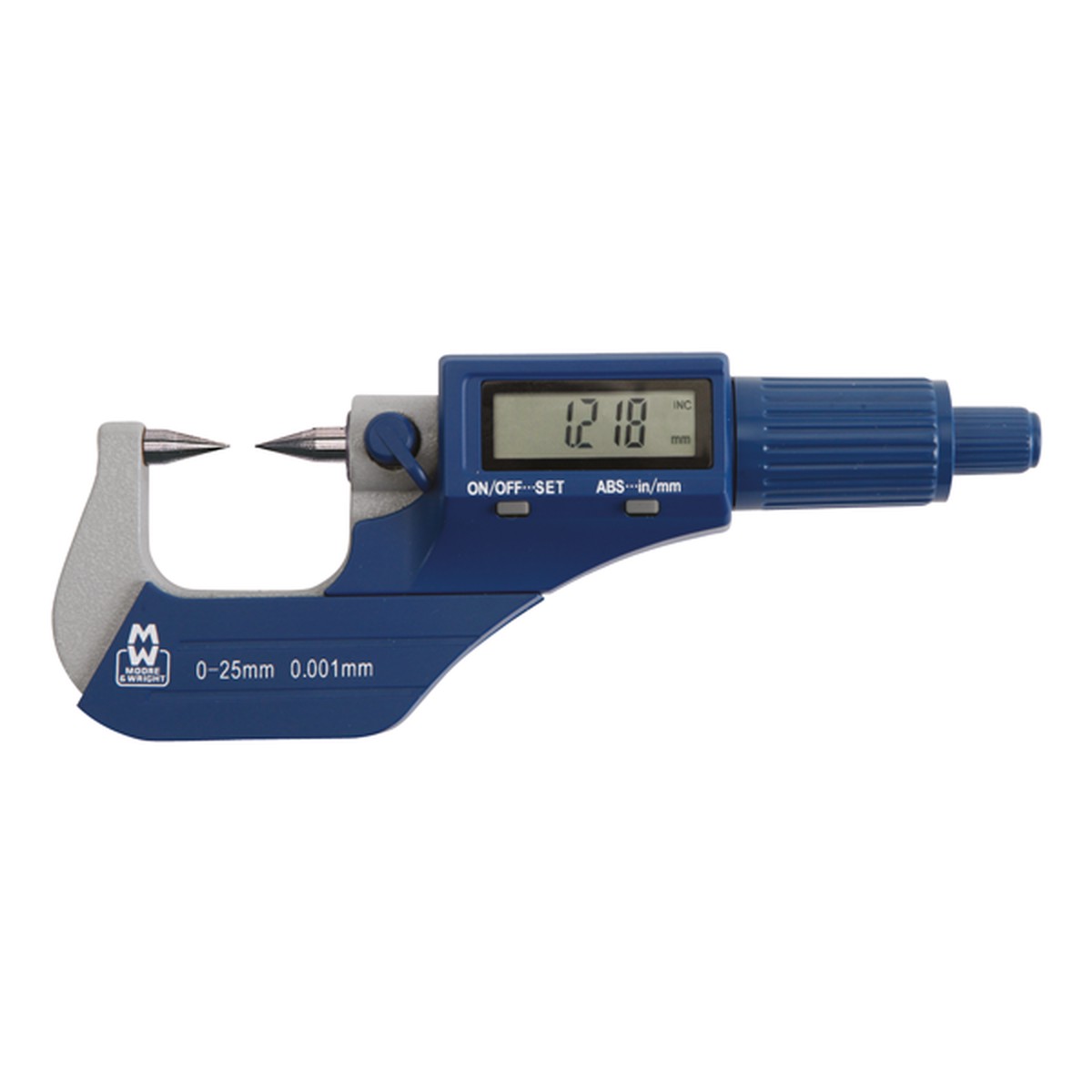 0-25mm Workshop Digital Point (30) Micrometer MW270 - Moore & Wright